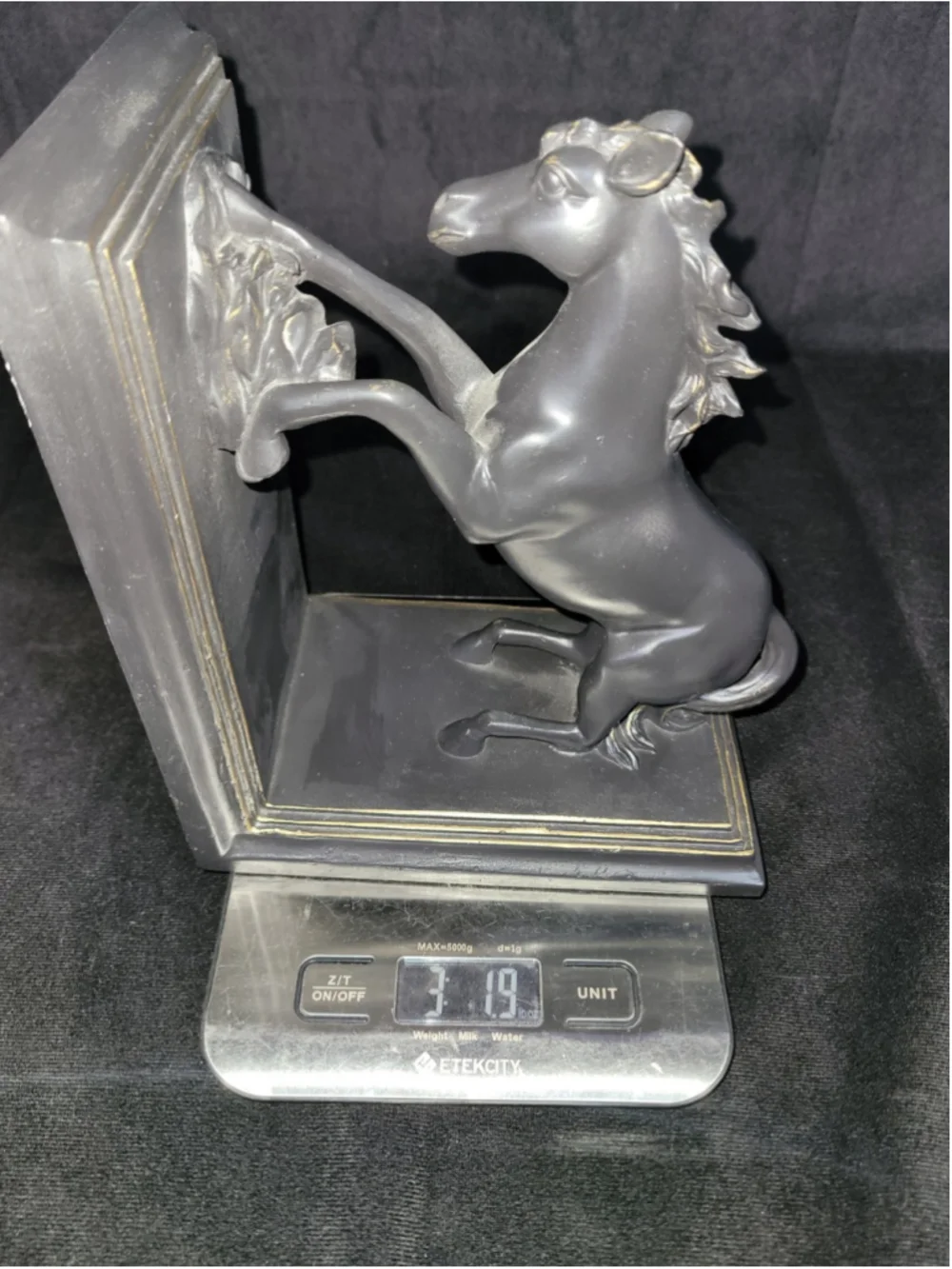Great West Horse Bookends Pair Black Antique Rearing Bucking Horses Target 2004